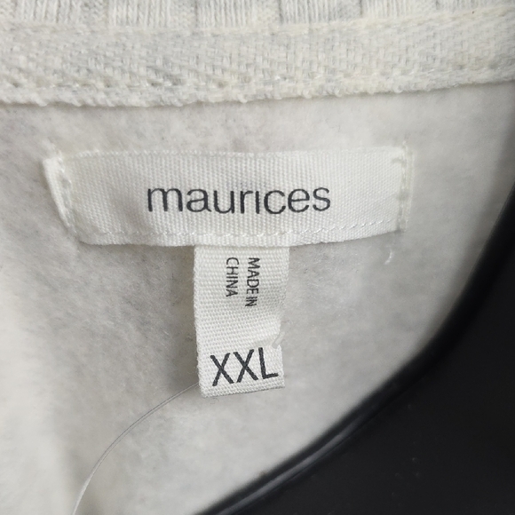 Maurices Sweatshirt with Multicolor 'Joyful' Sleeve Design - Picture 2 of 8